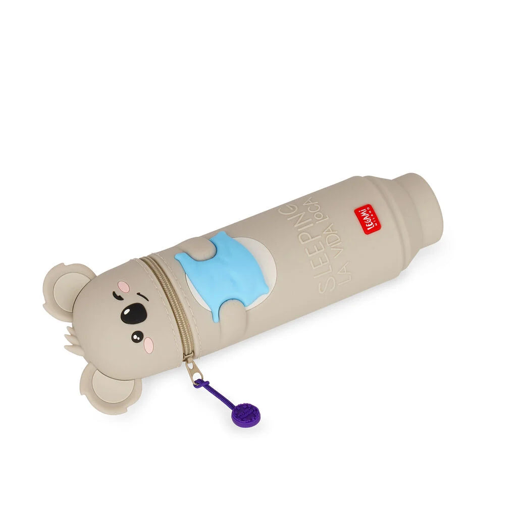 2-in-1-Federmäppchen aus Silikon Koala „Sleeping la Vida Loca“ - Kawaii Legami
