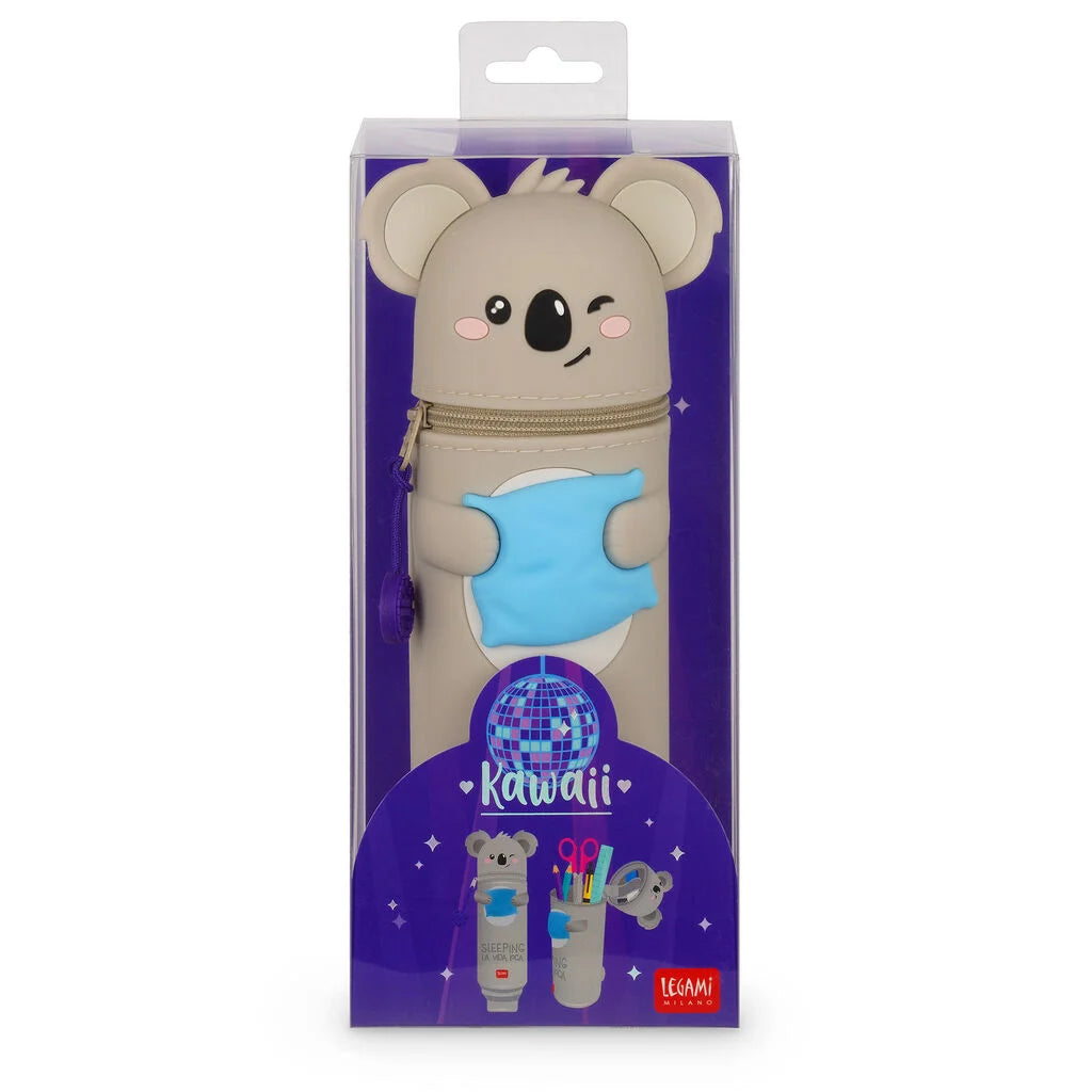 2-in-1-Federmäppchen aus Silikon Koala „Sleeping la Vida Loca“ - Kawaii Legami