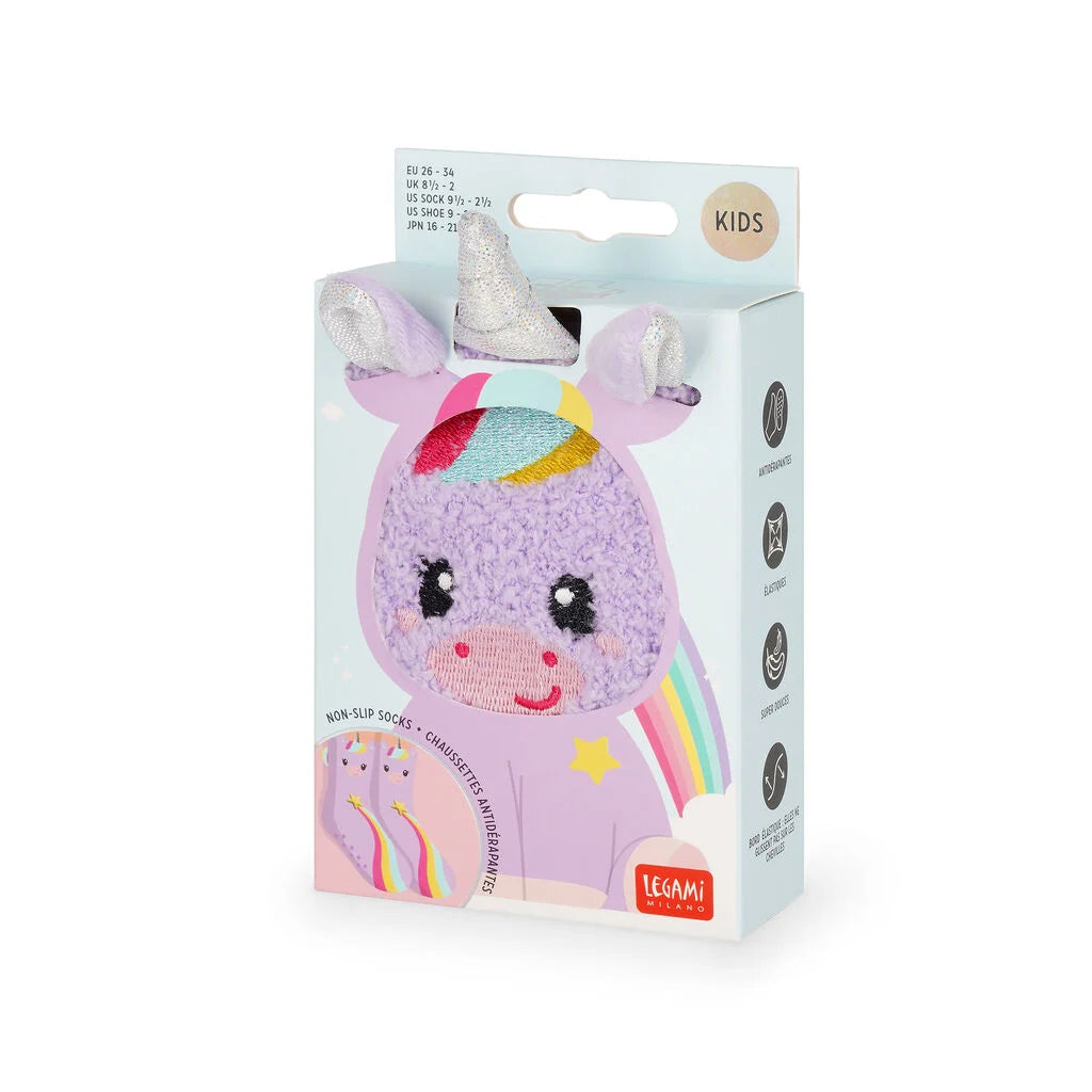Rutschfeste Socken für Kinder Einhorn Unicorn - It’s a Match! - Gr. 26-34 - Legami