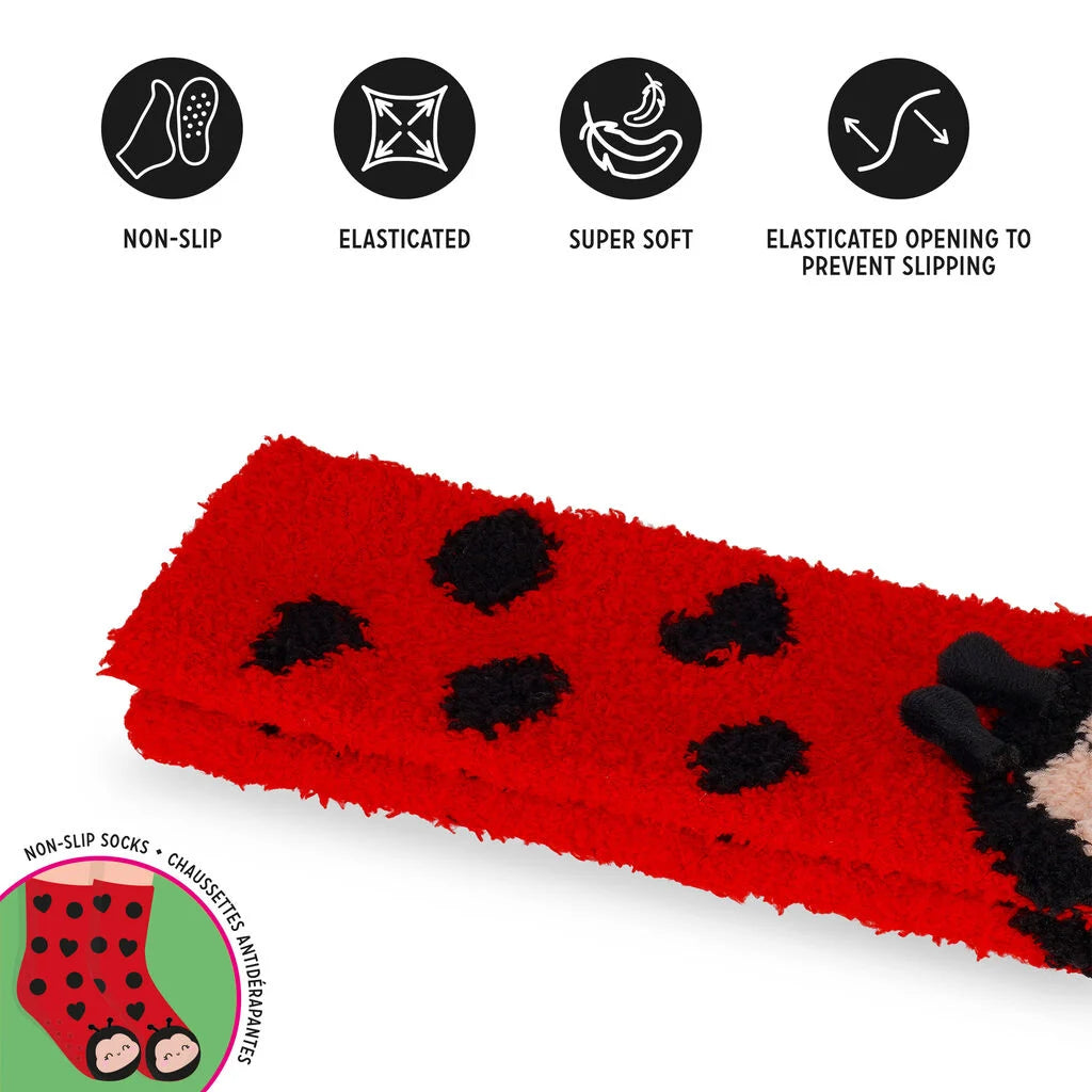 Rutschfeste Socken für Kinder Ladybug Marienkäfer - It’s a Match! - Gr. 26-34 - Legami
