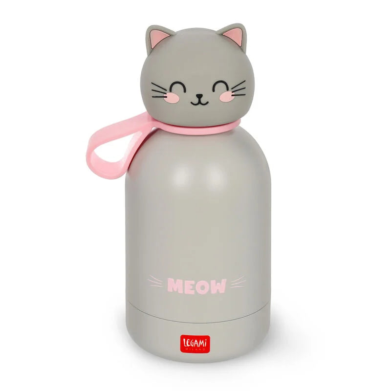 Trinkflasche Thermosflasche für Kinder Katze - Hot&Cold BFF von Legami