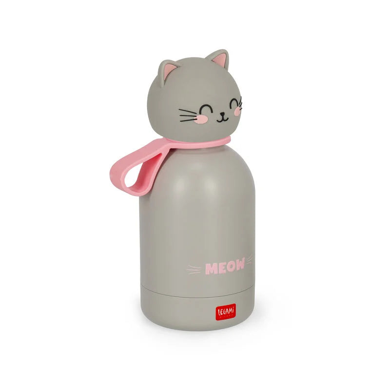 Trinkflasche Thermosflasche für Kinder Katze - Hot&Cold BFF von Legami