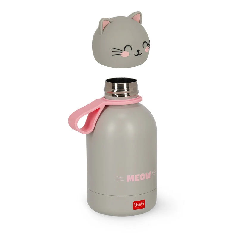 Trinkflasche Thermosflasche für Kinder Katze - Hot&Cold BFF von Legami