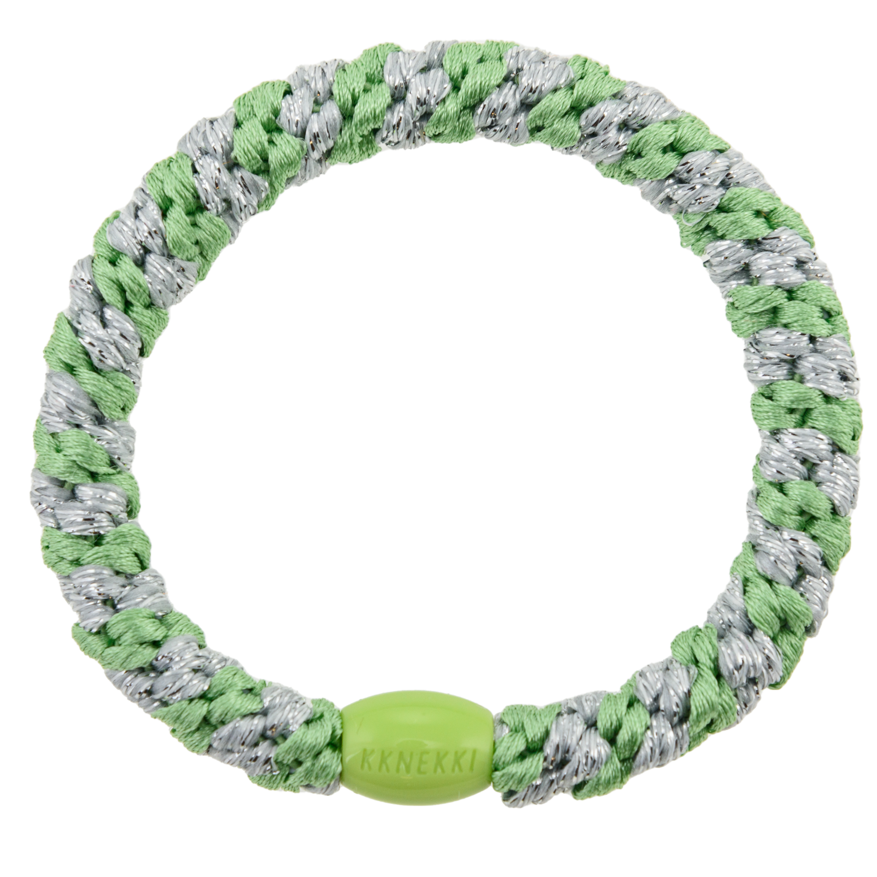 26 Kknekki Lind green silver glitter Stripe