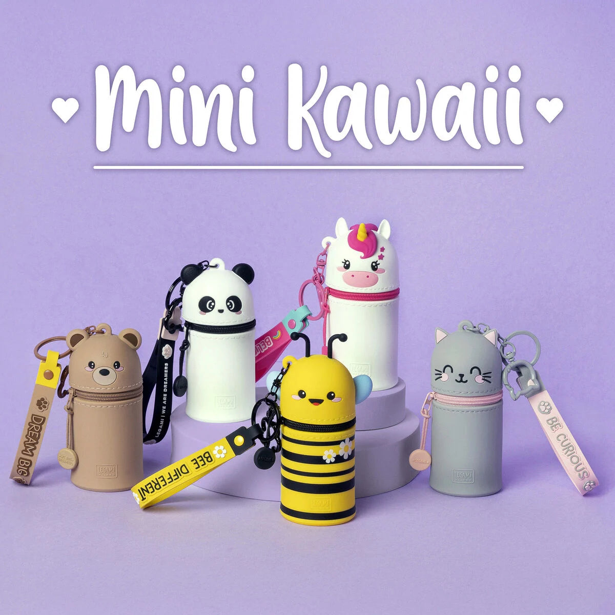 Mini Kawaii - Coin Purse With Key Ring -  Legami
