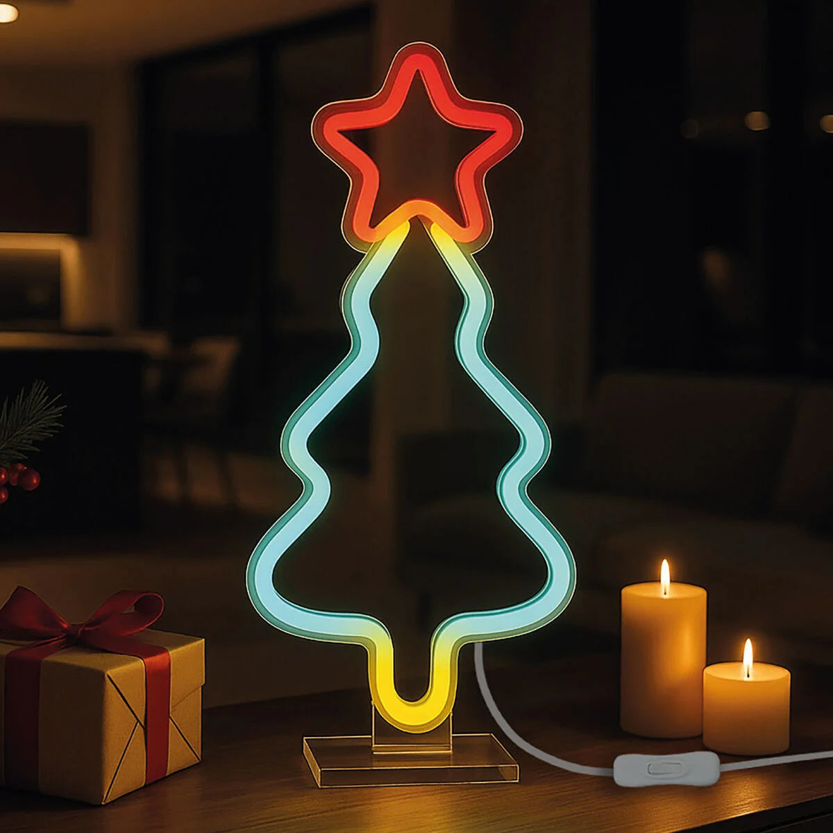 LED-Lampe mit Neoneffekt - Xmas Tree - It’s a Sign Legami