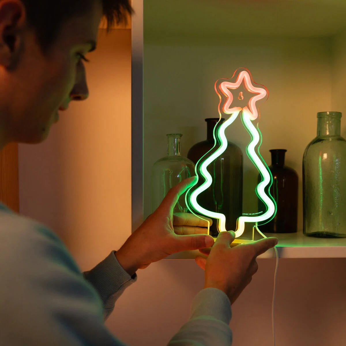 LED-Lampe mit Neoneffekt - Xmas Tree - It’s a Sign Legami