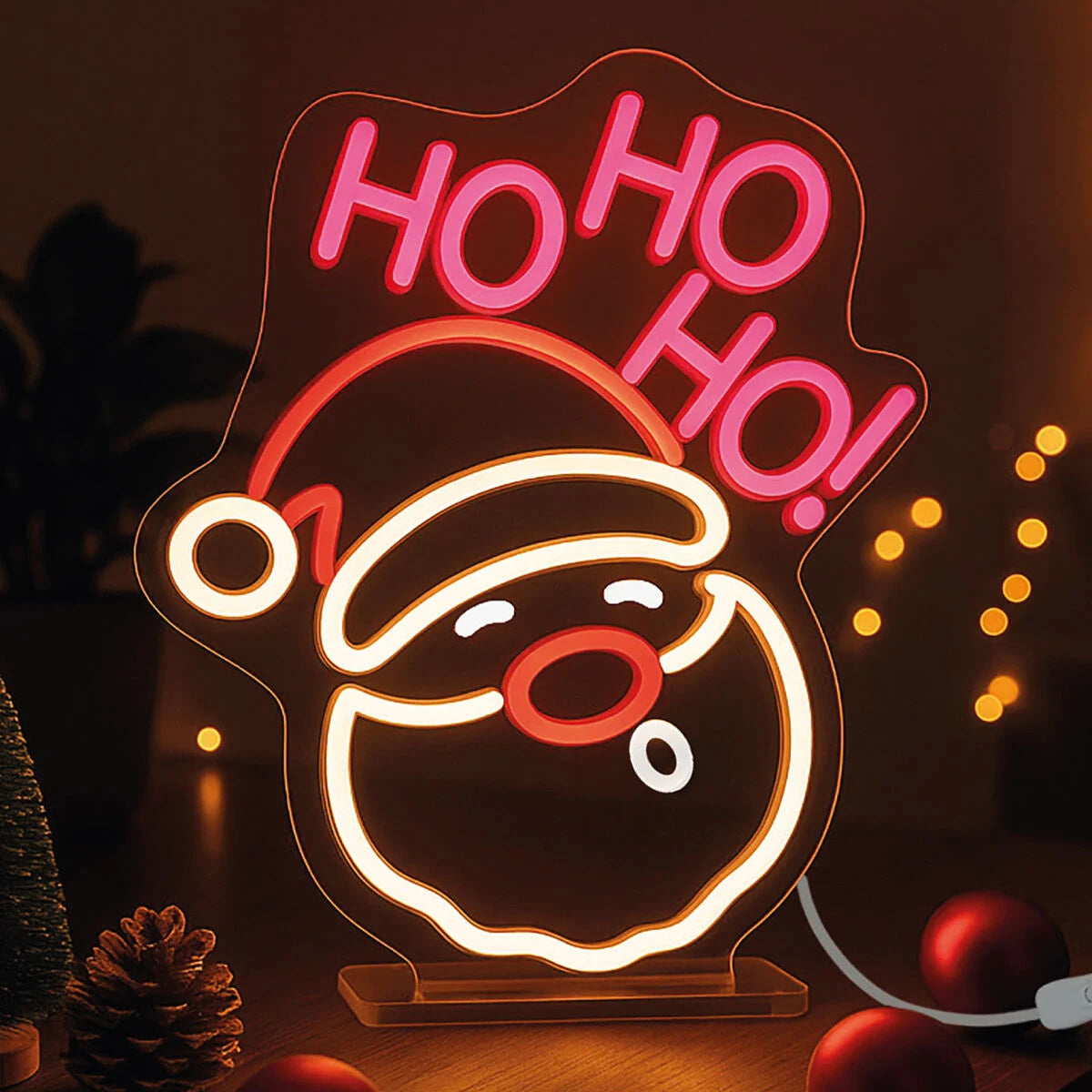 LED-Lampe mit Neoneffekt - Santa Claus - It’s a Sign Legami