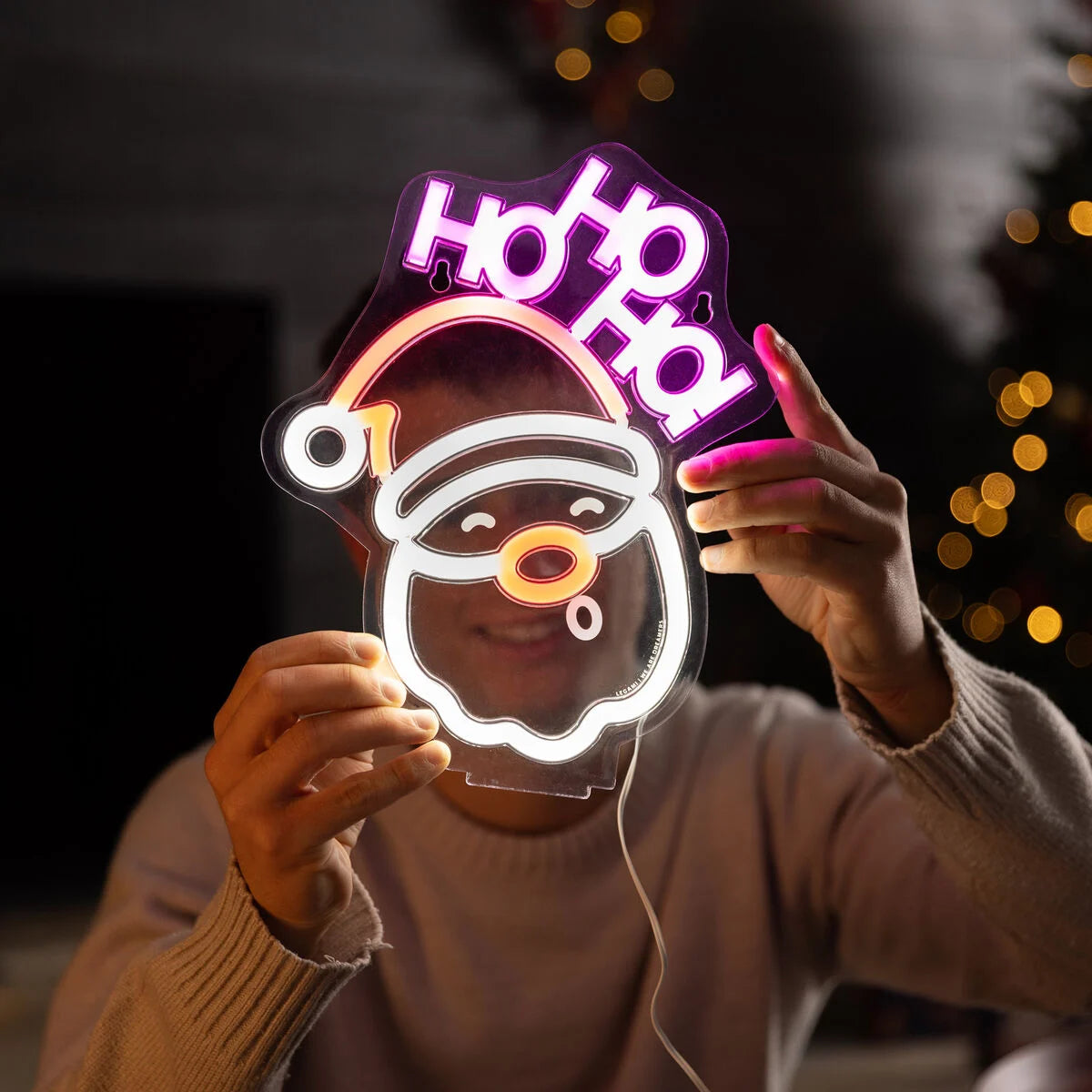 LED-Lampe mit Neoneffekt - Santa Claus - It’s a Sign Legami