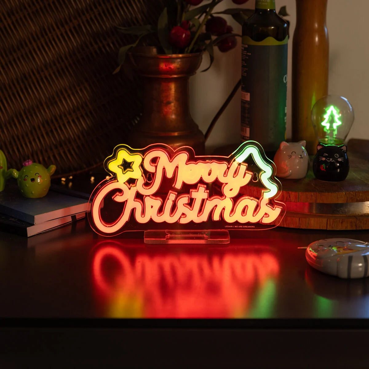 Neon-Effekt-Led-Light-Schild - Merry Xmas - It's a Sign Legami