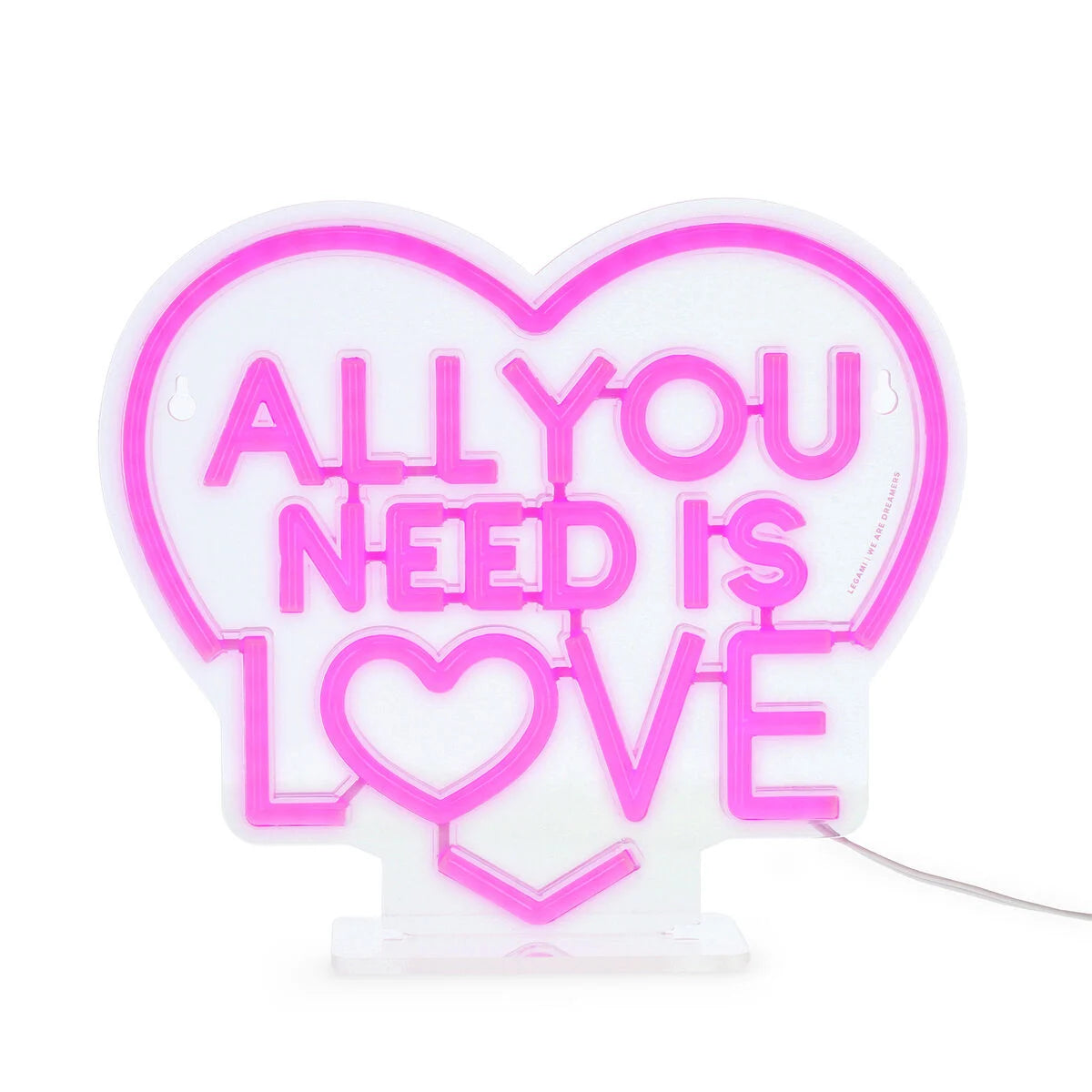 Neon Effect Led Lamp - All You Need is Love - Legami