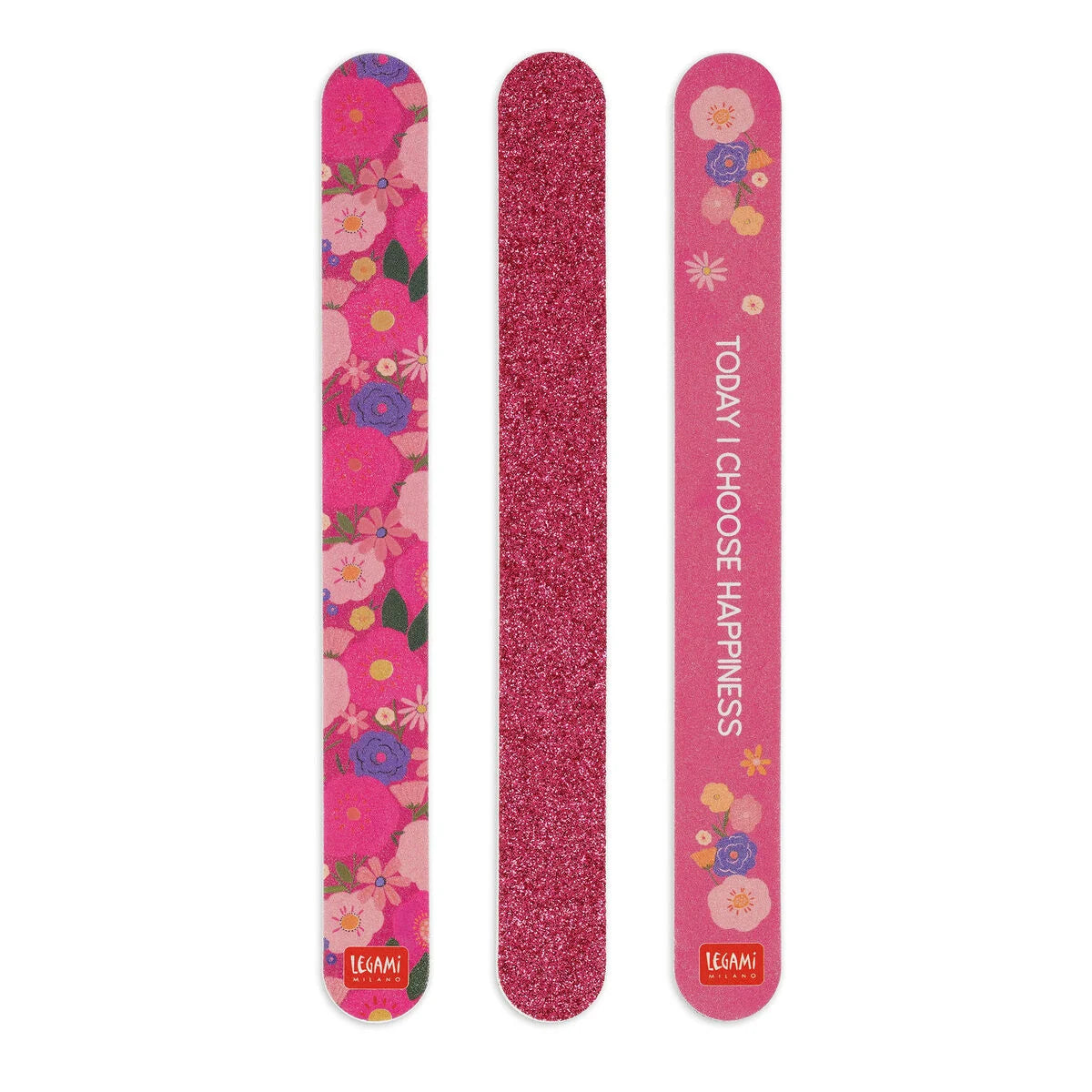 3 Nagelfeilen im Set Flowers - Nails Before Males
