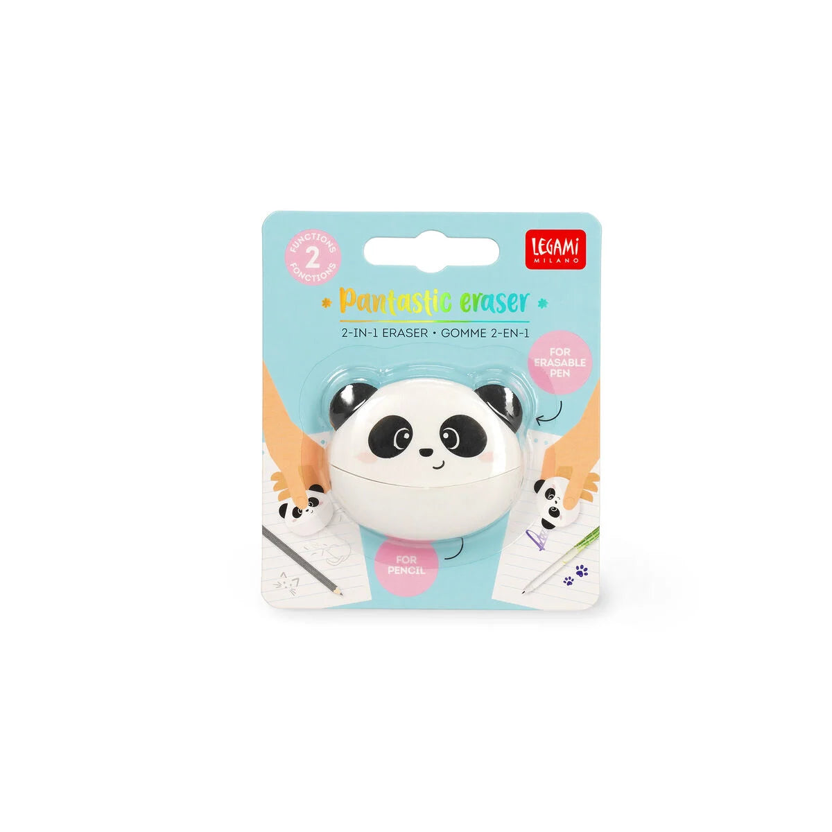 Panda 2-in-1 Eraser - Pantastic EraserLegami