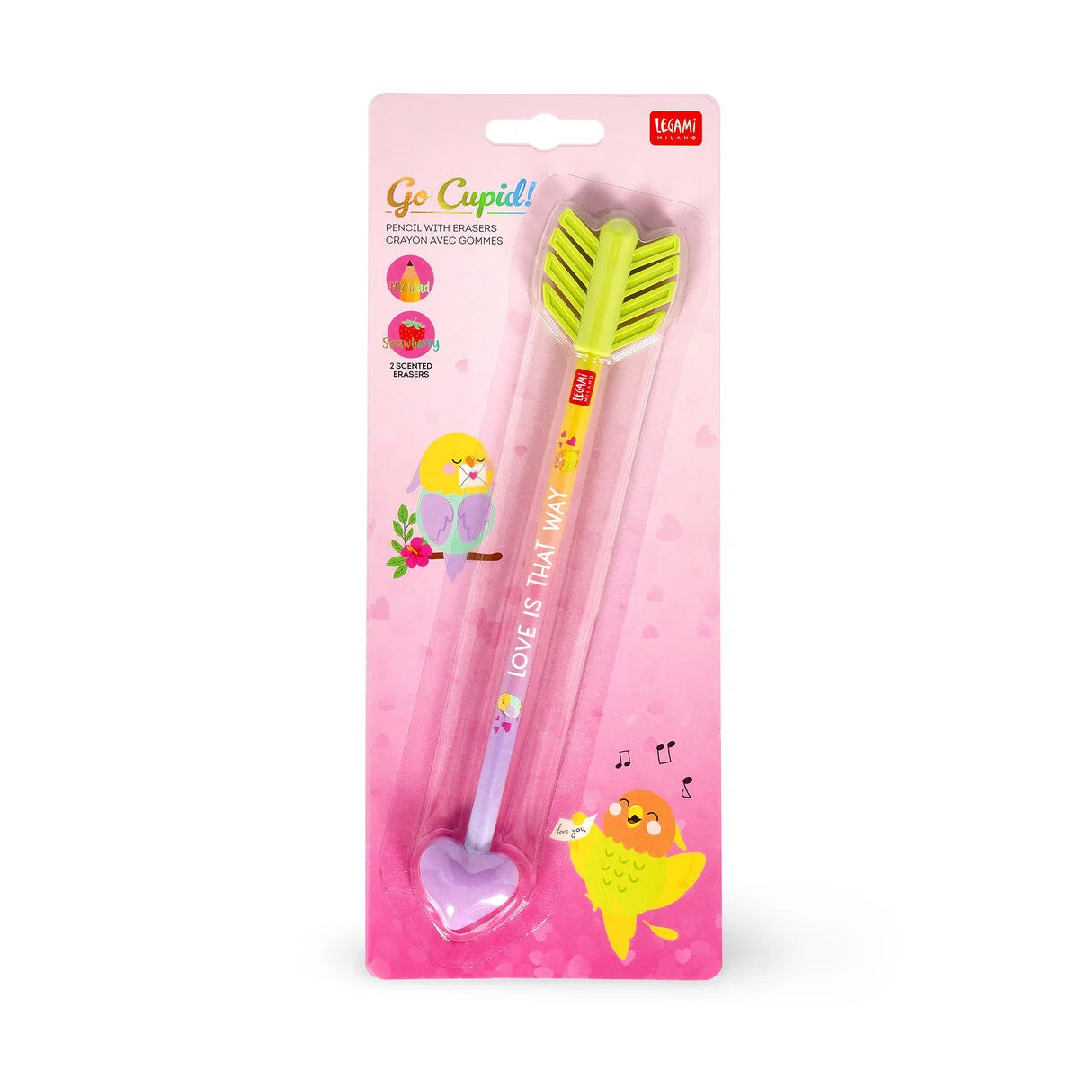 Stift mit zwei Radiergummis mit Duft - Legami