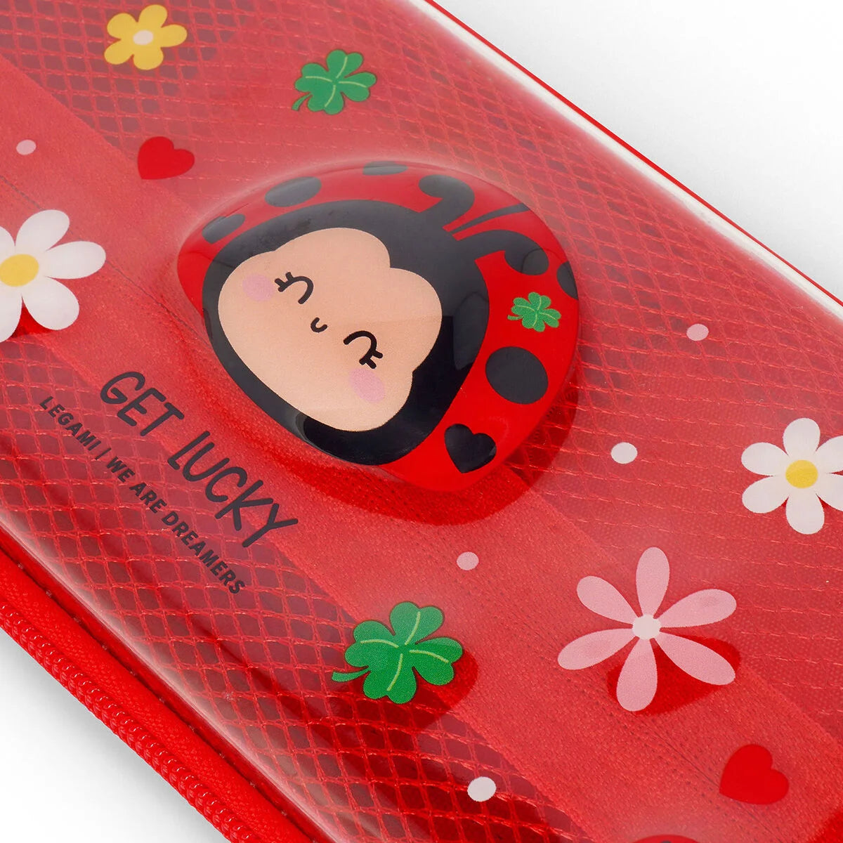 Transparentes Hartschalen-Federmäppchen Ladybug - WonderWow - Erasable Pen- Legami