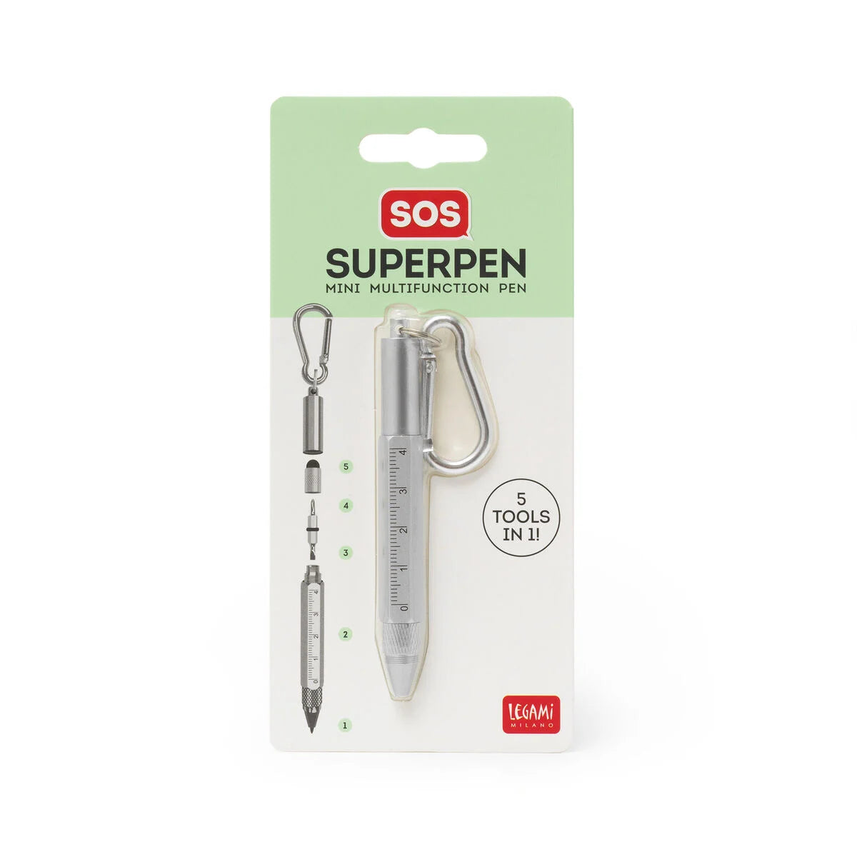 Mini-Multifunktionsstift - SOS Superpen Legami
