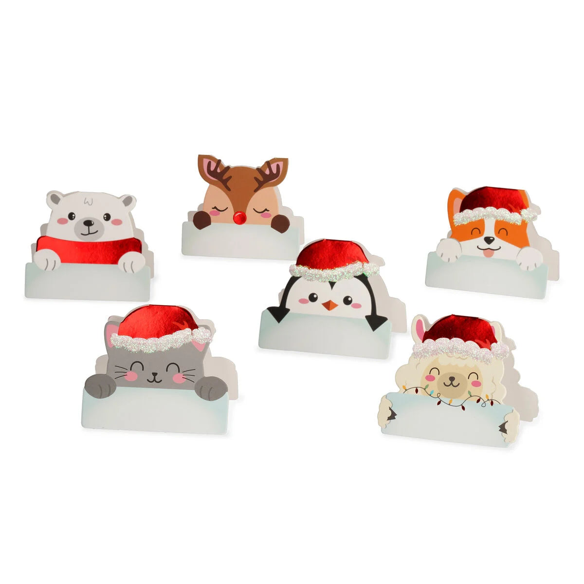 Set of 12 Christmas platzkarten Legami