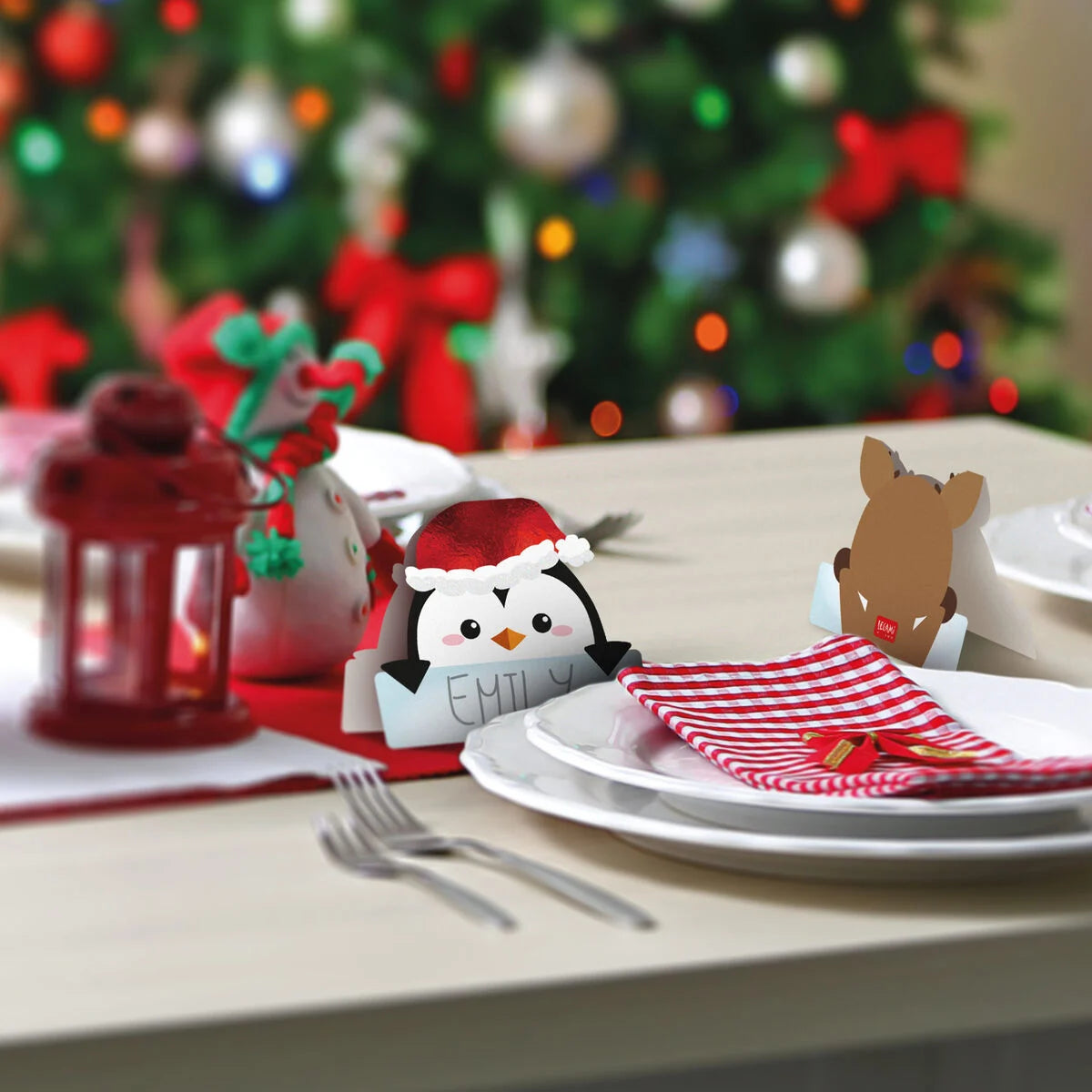 Set of 12 Christmas platzkarten Legami