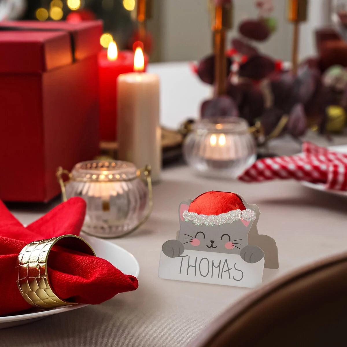 Set of 12 Christmas platzkarten Legami