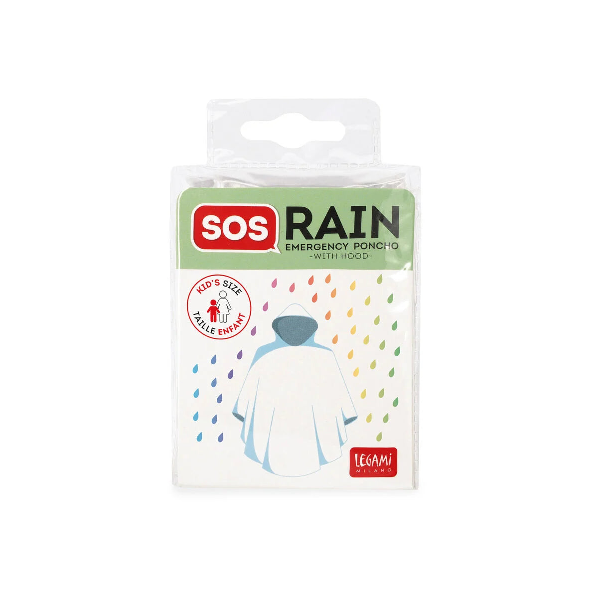 Wasserdichter Poncho für Kinder- SOS Legami