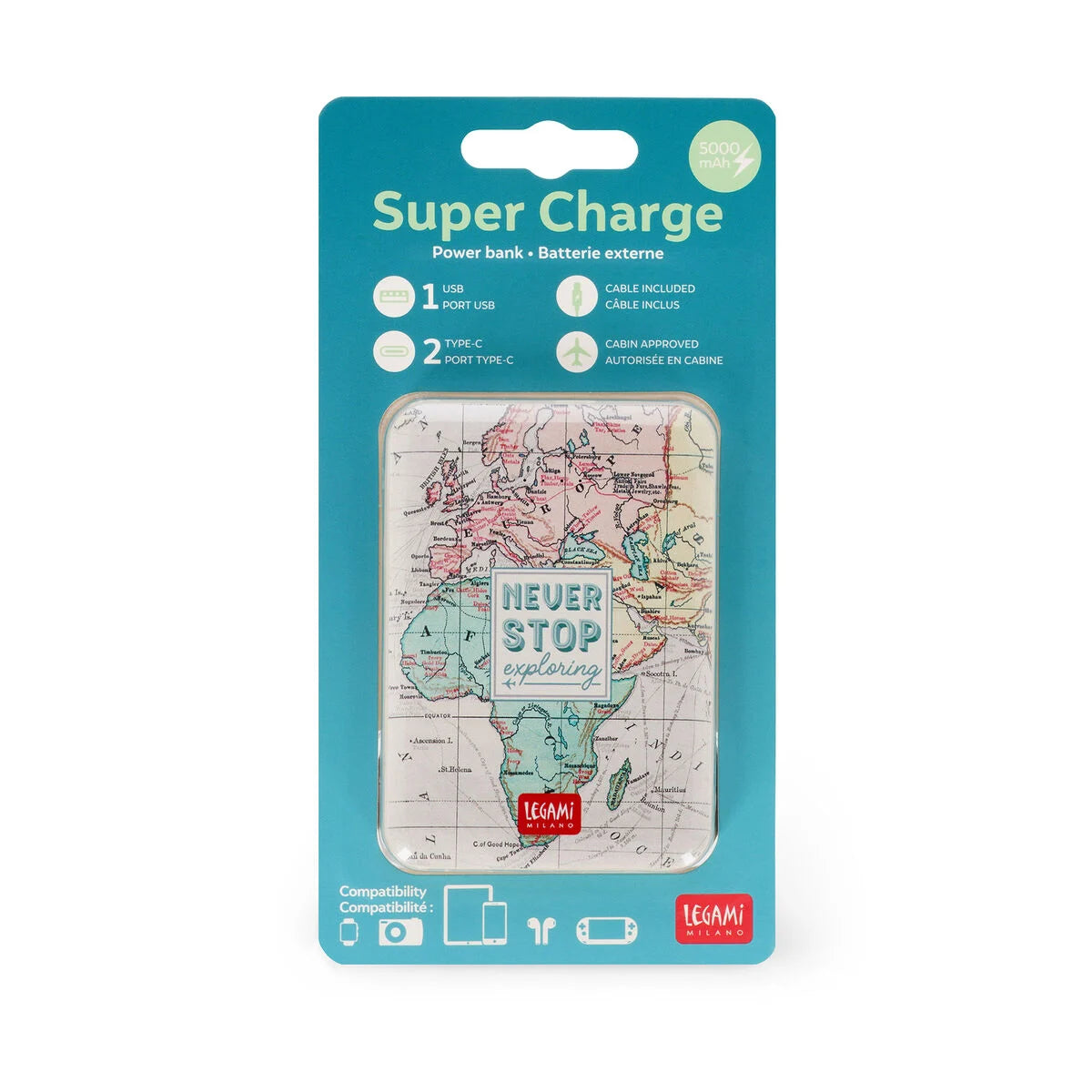 Powerbank Travel - My Super Power Legami