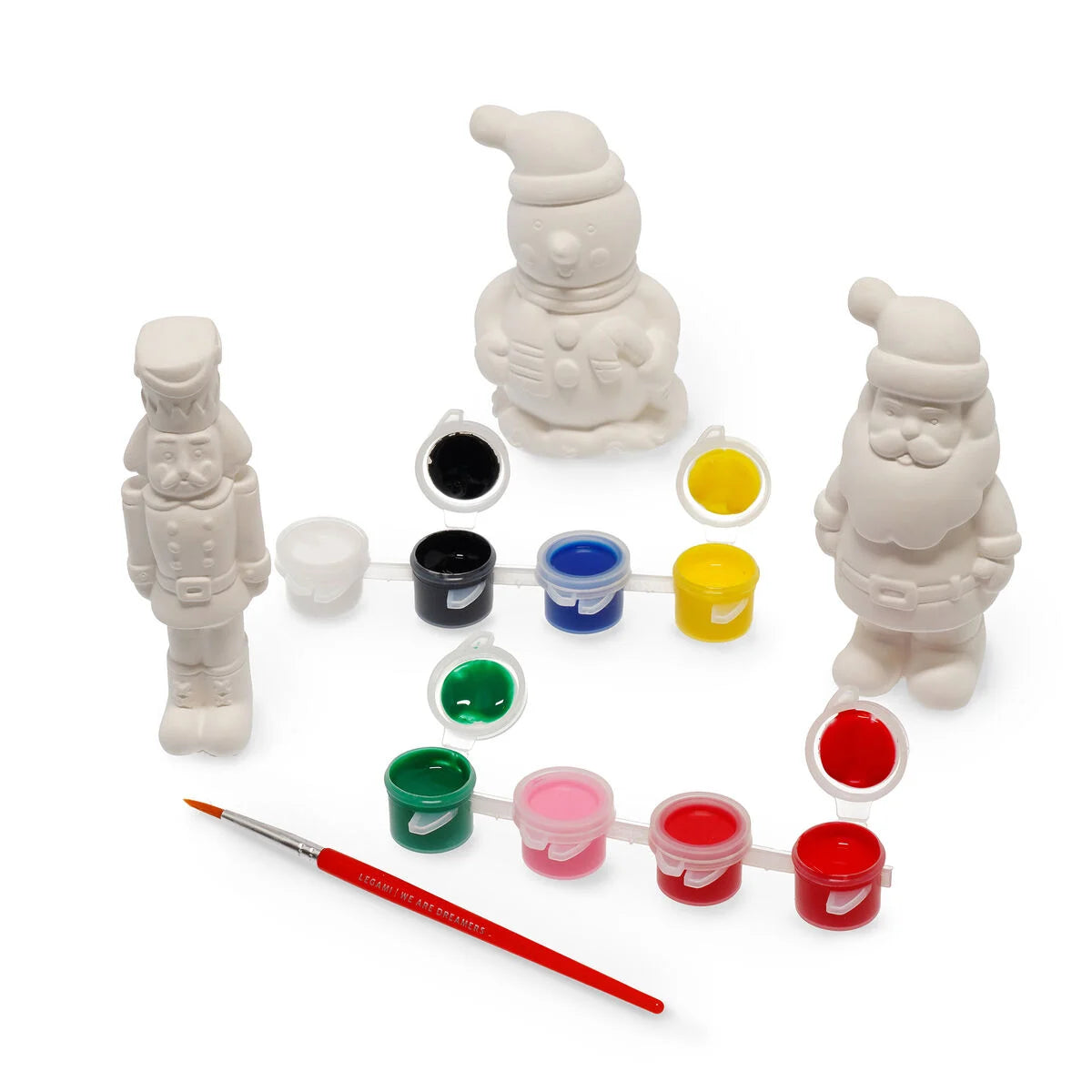 Weihnachtsfiguren-Dekorationsset - Paint Your Christmas Legami