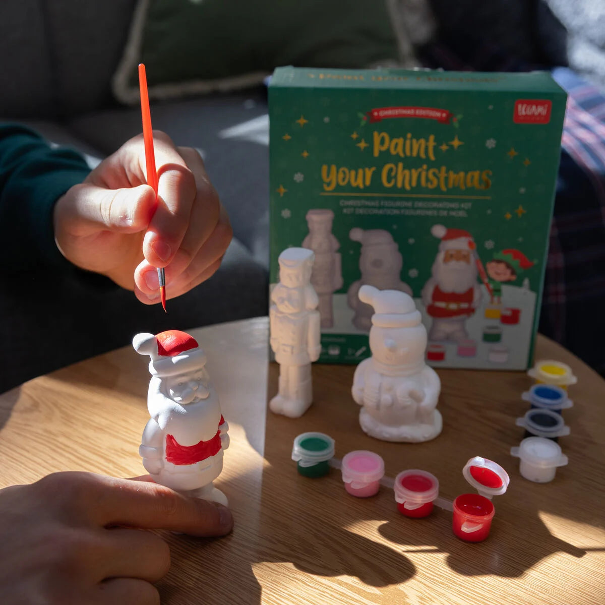 Weihnachtsfiguren-Dekorationsset - Paint Your Christmas Legami