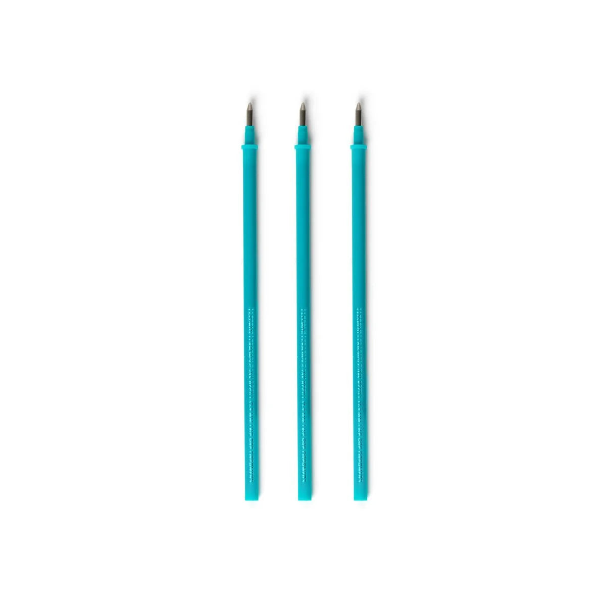 Set mit 3 Nachfüllminen für löschbare Stifte - Türkise Tinte - Erasable Pen