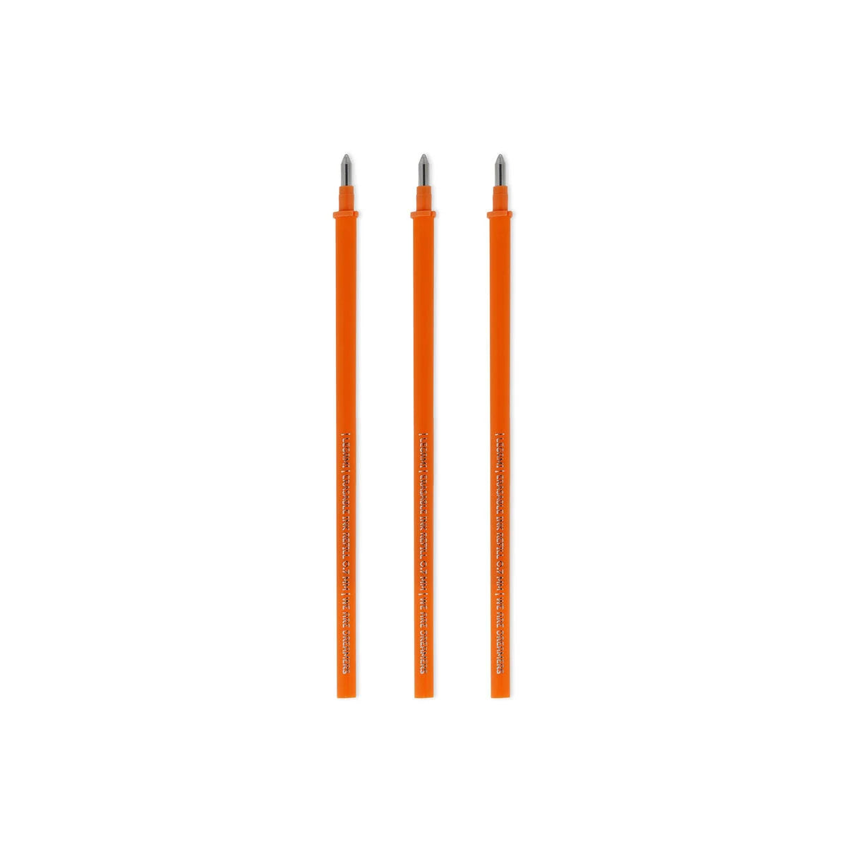 Orange Set mit 3 Nachfüllminen für löschbare Stifte - Orange Tinte - Erasable Pen
