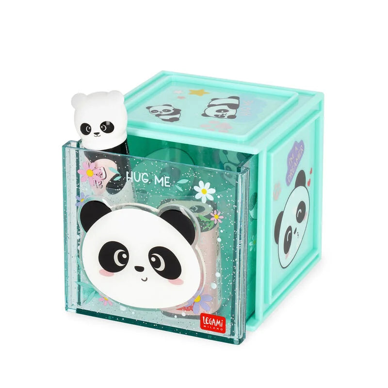 Panda Erweiterbare Schreibtischbox - Cutie Cube Legami