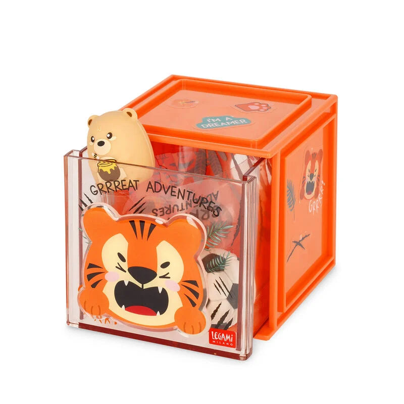 Tiger Erweiterbare Schreibtischbox - Cutie Cube legami