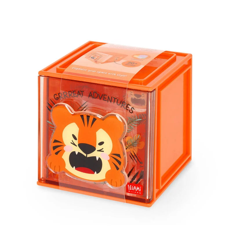 Tiger Erweiterbare Schreibtischbox - Cutie Cube legami