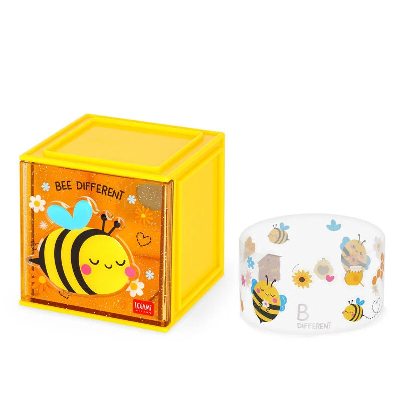 Biene Erweiterbare Schreibtischbox - Cutie Cube Legami