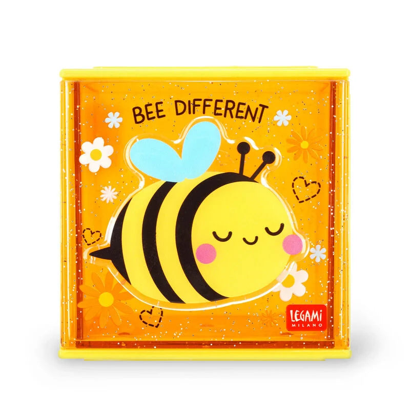 Biene Erweiterbare Schreibtischbox - Cutie Cube Legami