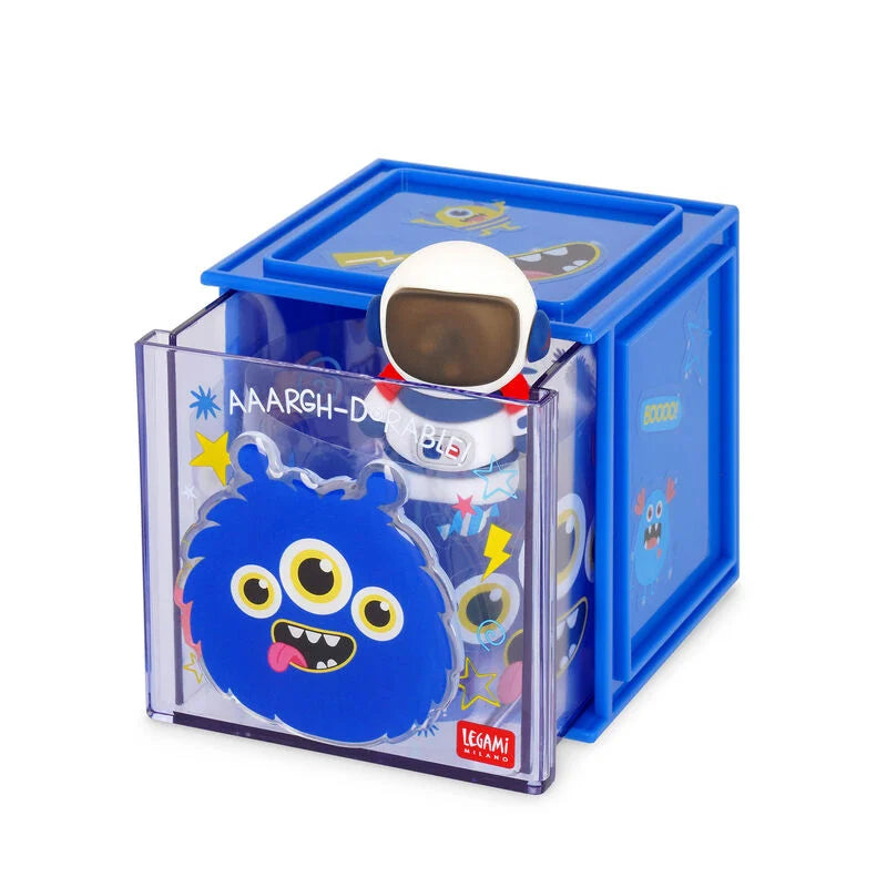 Monster Erweiterbare Schreibtischbox - Cutie Cube Legami