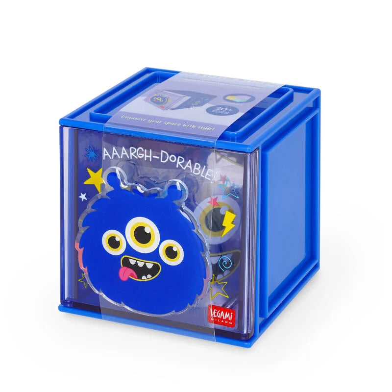 Monster Erweiterbare Schreibtischbox - Cutie Cube Legami