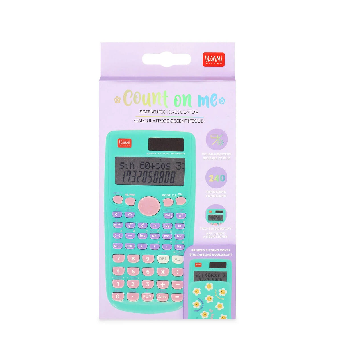Wissenschaftlicher Taschenrechner  Blumen Daisy - Count on me - Calcoolator Legami