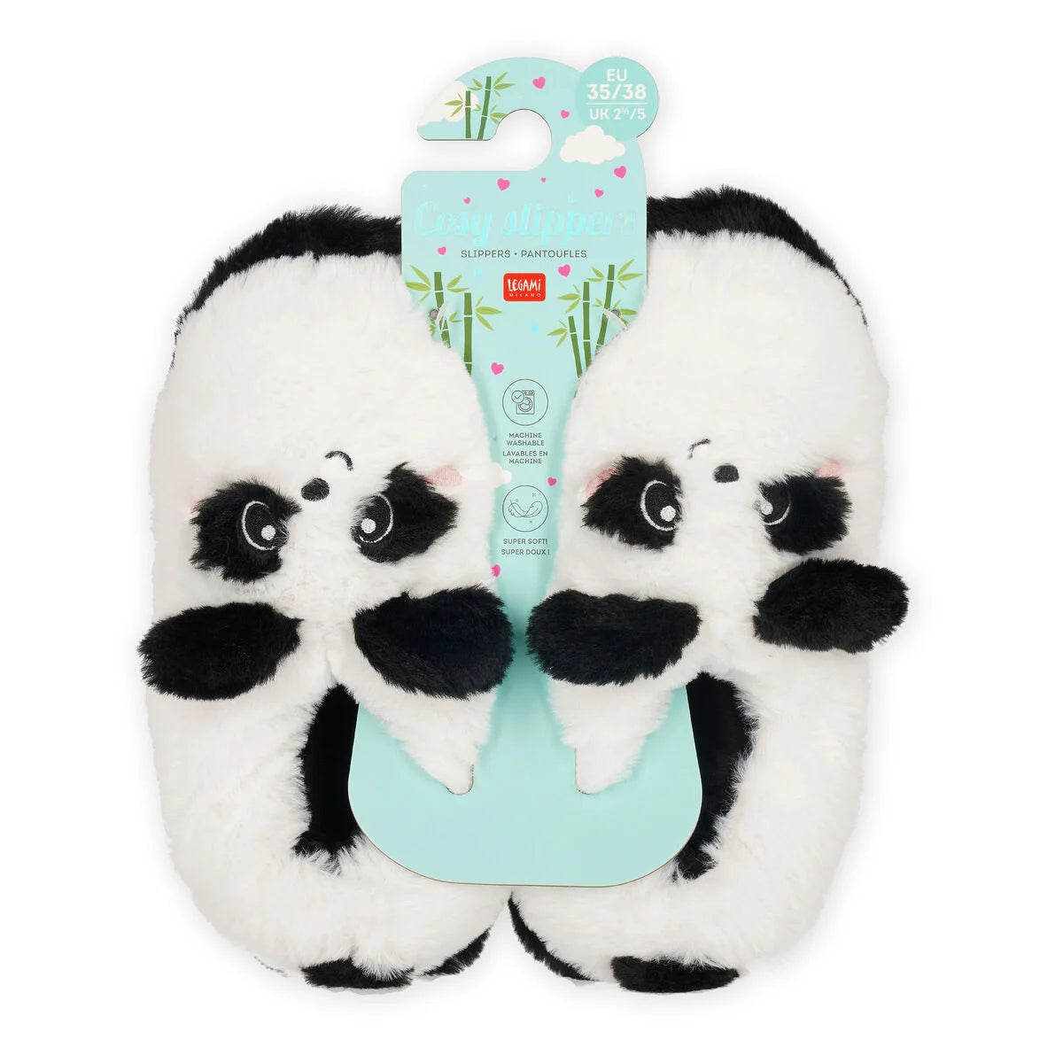 Hausschuhe - Panda Small EU 35–38 ; UK 6–7- Cosy Slippers Legami