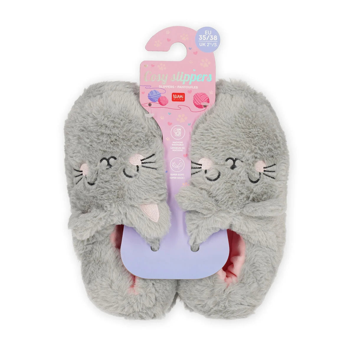 Hausschuhe - Kitty Small EU 35–38 ; UK 6–7- Cosy Slippers Legami