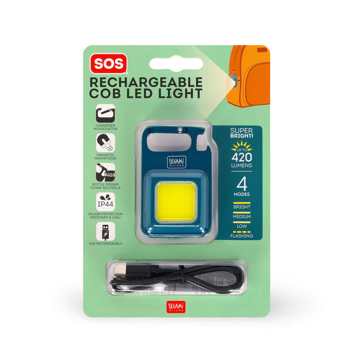 Wiederaufladbare COB-LED-Leuchte Legami
