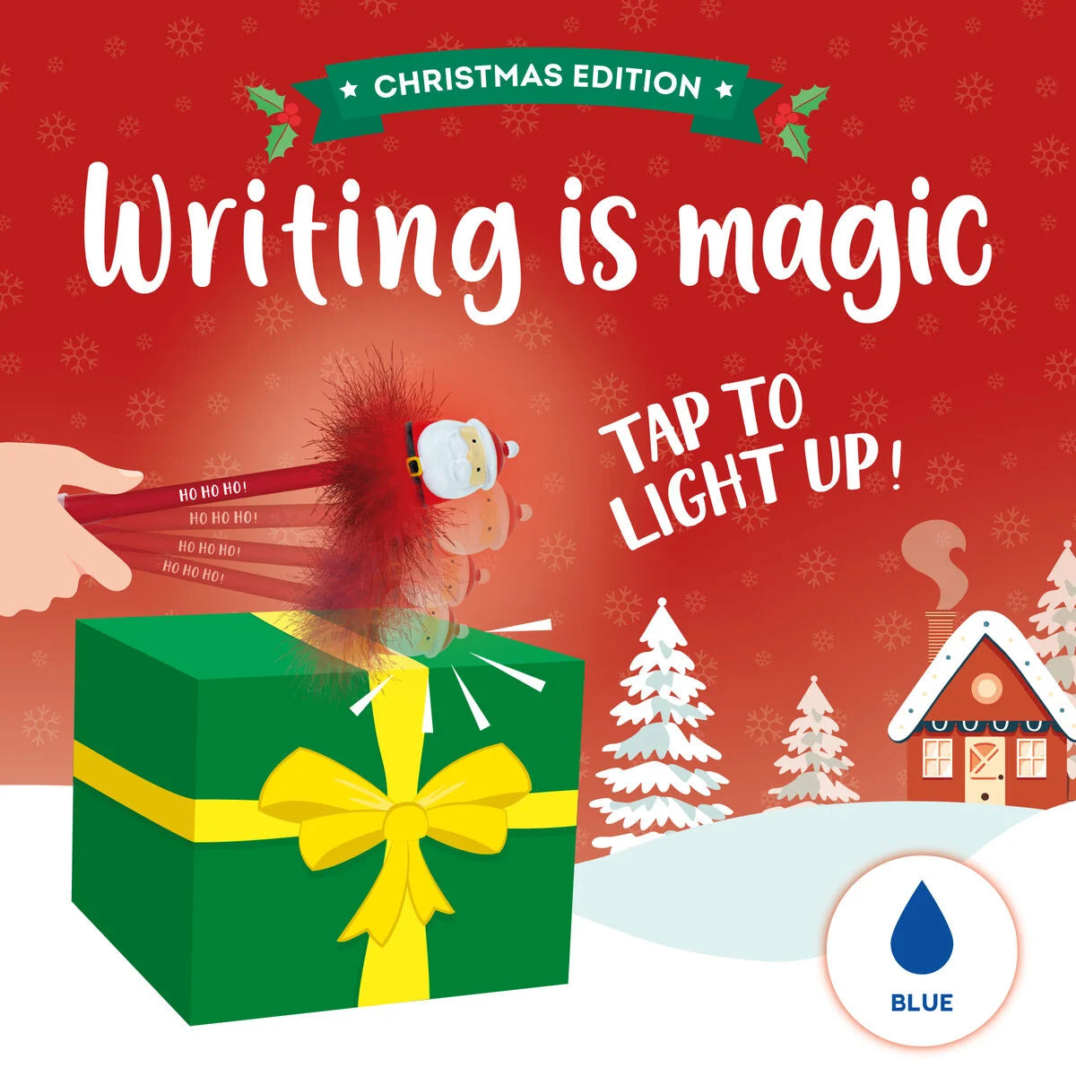 Leuchtender Kugelschreiber - Santa Claus - Writing is Magic Legami