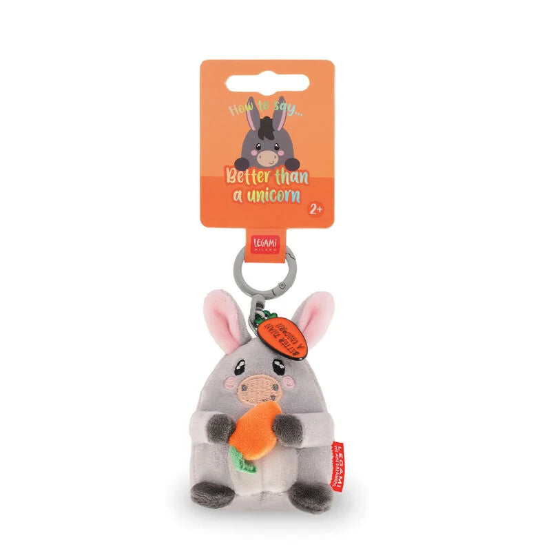 Esel Plüsch-Schlüsselanhänger - Super Soft! - Tiny Legami