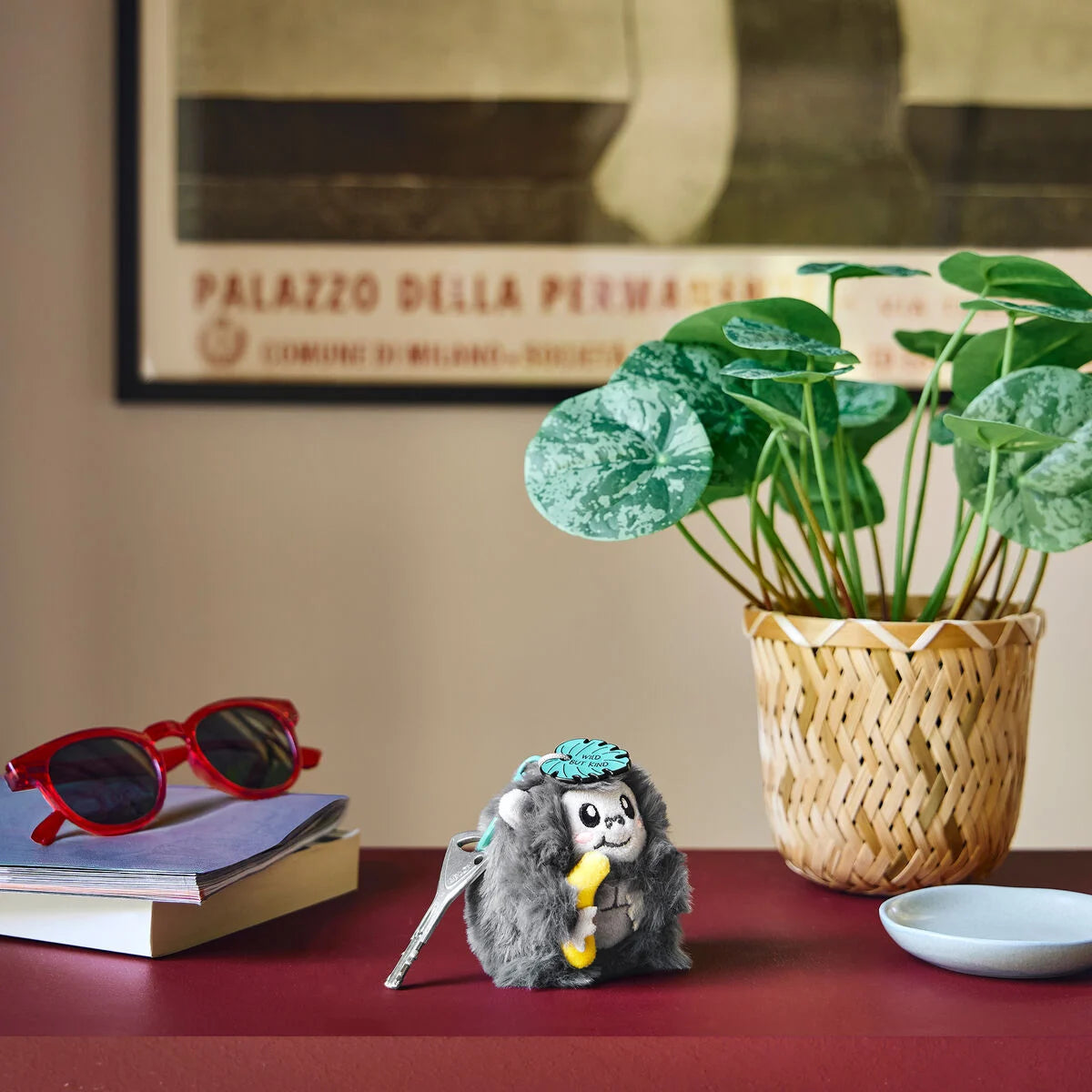 Gorilla Plüsch-Schlüsselanhänger - Super Soft! - Tiny Legami