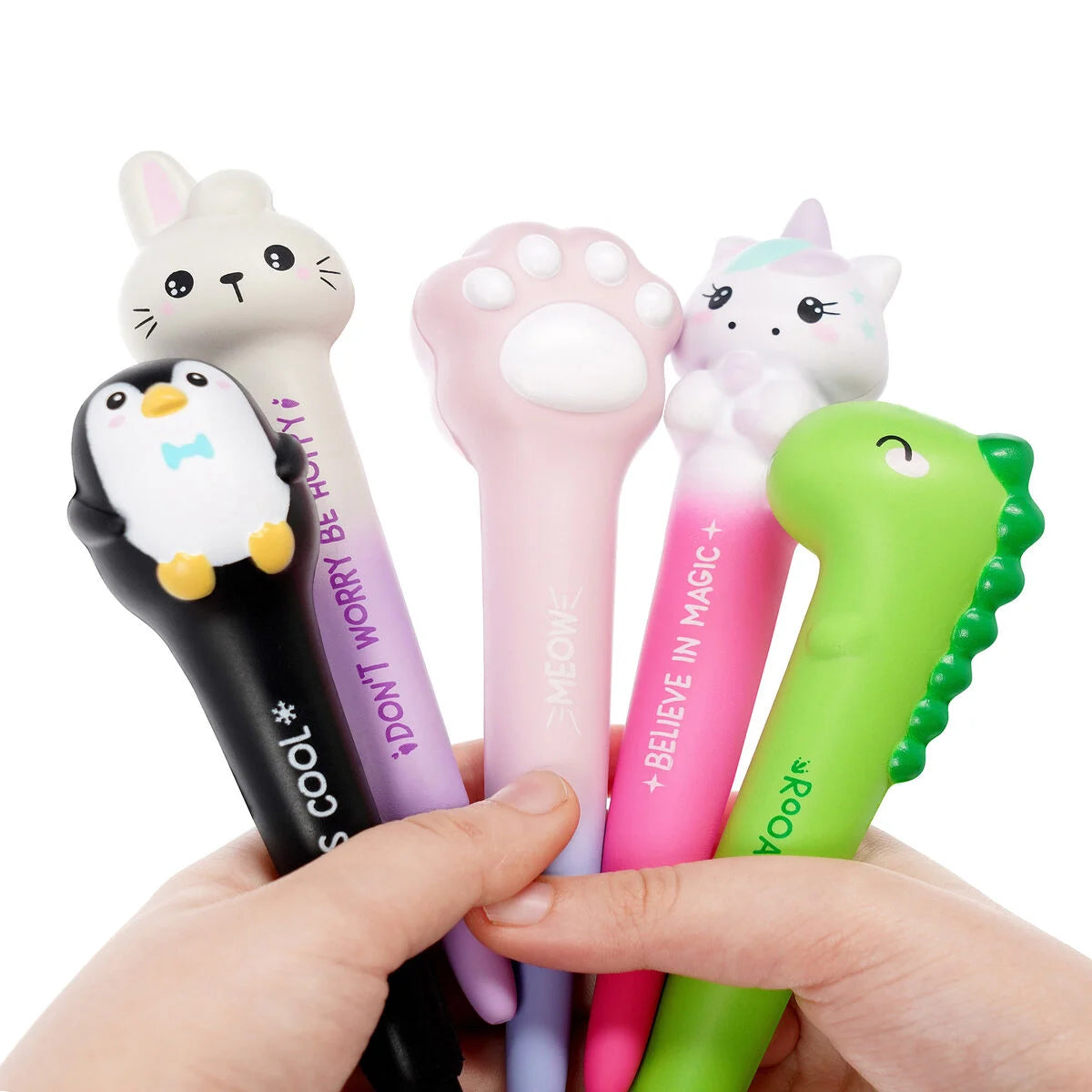 Pinguin Squishy Gel Pen Kugelschreiber - Squeezies_kit_12pcs - Penguin Legami