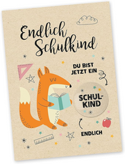 Motivkarte - Endlich Schulkind