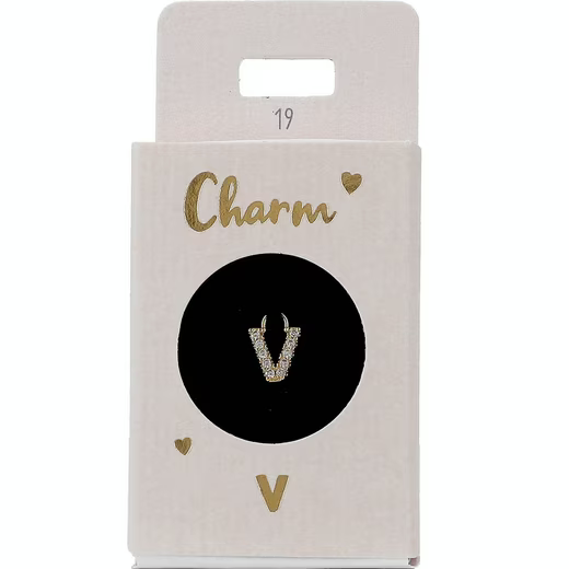 Ohrring-Charm Depesche Charm Bustabe V (Gold)