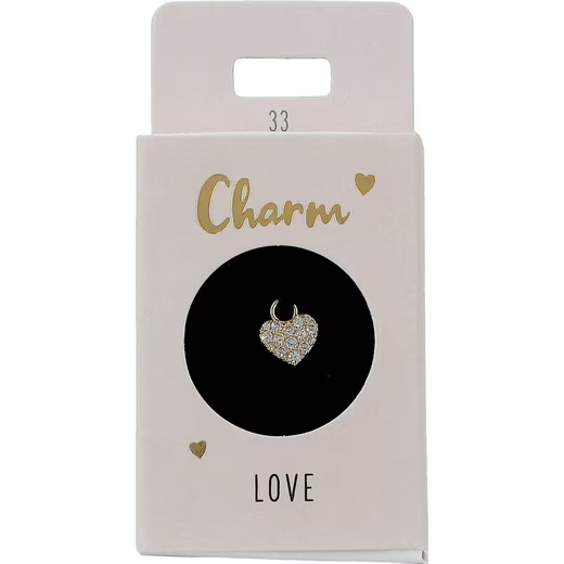Ohrring-Charm Depesche Charm Motiv Love Gold