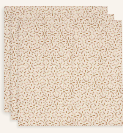 Spucktuch Hydrophill 70x70cm - Soft Plumes - 3 Stück