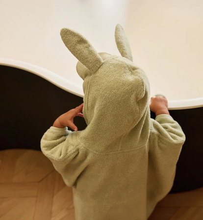 Badeponcho - Frottee soft matcha