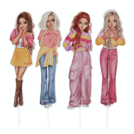 Spiel TOPModel Kuchen-Topper BAKE and CREATE – 4 Stück